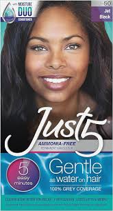 just 5 hair dye -jet black